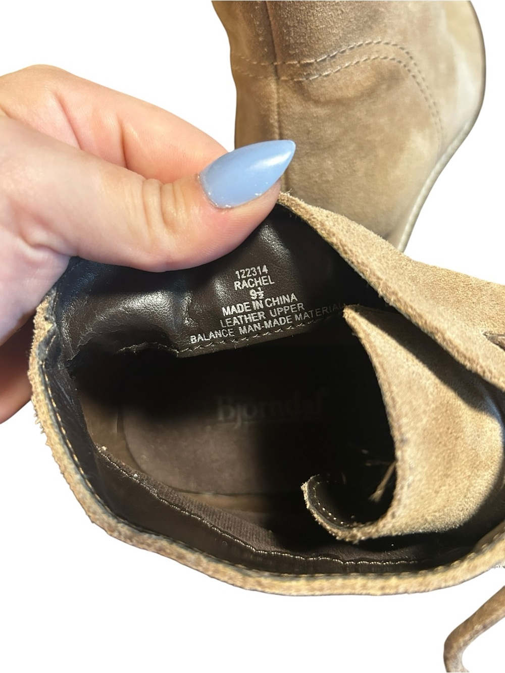 Bjorndal Womens Shoes Bjorndal Rachel Wedge Heel Chukka Bootie Size 9.5 - Picture 6 of 6